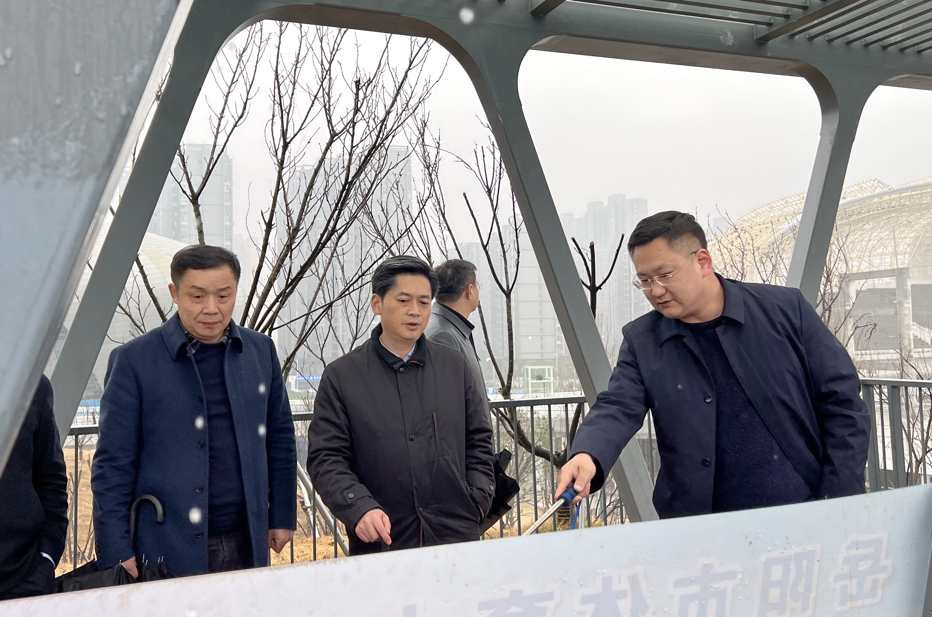 1月24日下午，趙岳平率隊(duì)調(diào)研省運(yùn)會(huì)場(chǎng)館建設(shè)工作.jpg